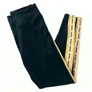 Nike Teal Compression Mid Rise Cropped Leggings